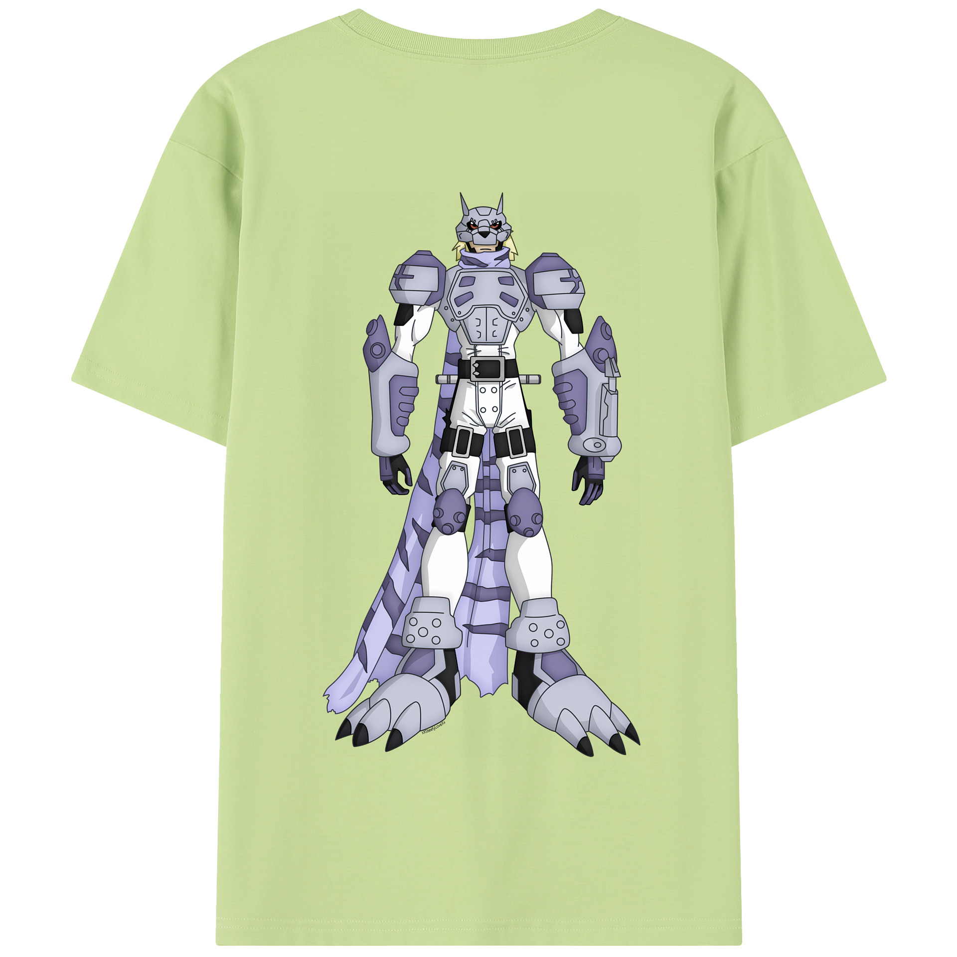 （画像用） Digimon デジタルモンスター/デジモン 綿100％半袖Tシャツ（背面プリント）